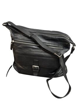 Tignanello Black Leather Crossbody Bag